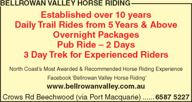 Bellrowan Valley Horse Riding - Education NSW 4