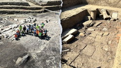 Construction workers clearing old bombs unexpectedly find 'important' ancient sanctuary Education NSW